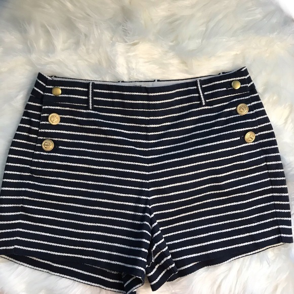 J. Crew Pants - J Crew Nautical Stripe Sailor Shorts